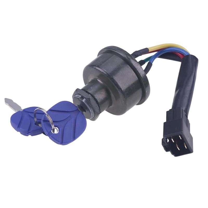 Ignition Key Switch 82826806 87304791 Compatible with New Holland TT45A TT50A TT60A TT75A