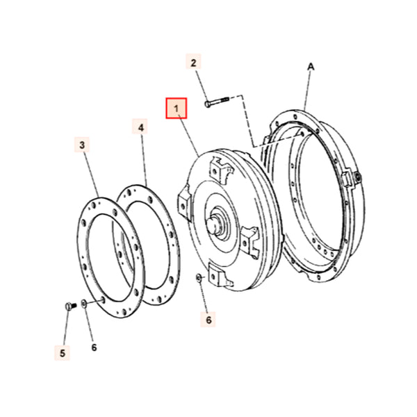 Aftermarket Torque Converter 04/600820 Support JCB 446 456 434S