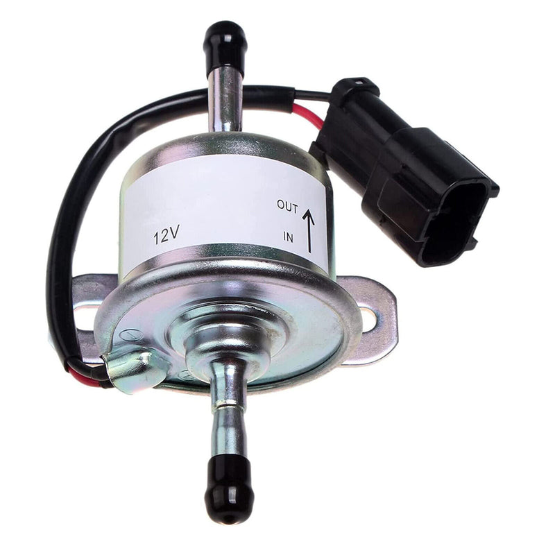 AM876266 AM876207 Aftermarket 12V Electric Fuel Pump with White Plug for John Deere 332 430 655 756