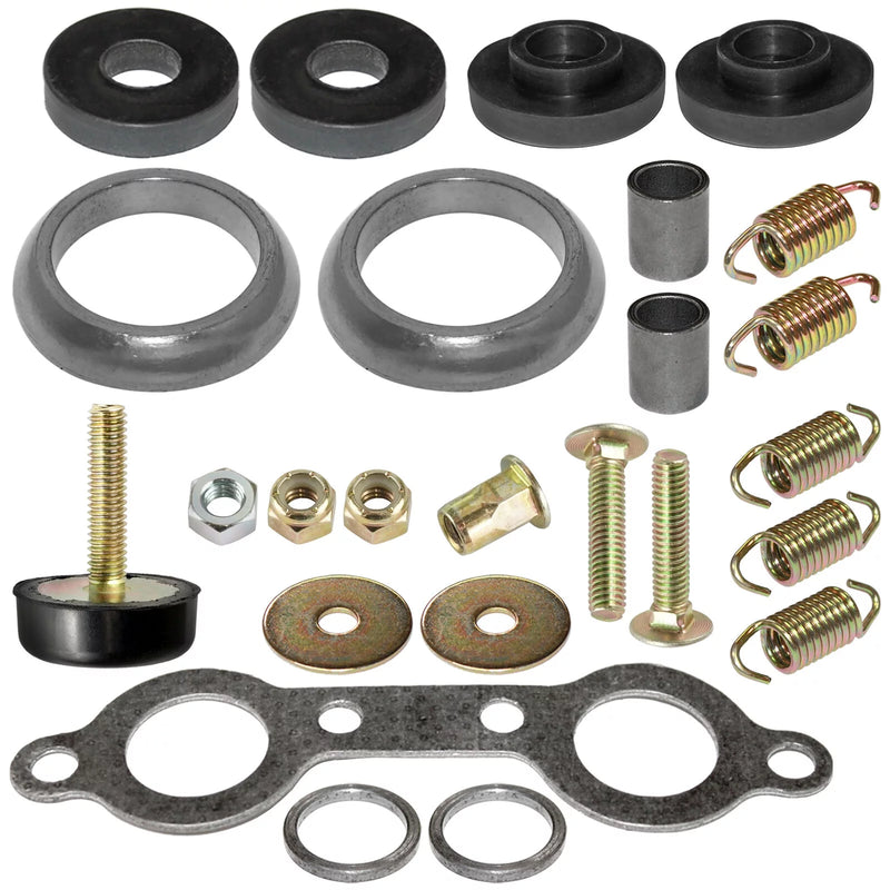 Aftermarket New Exhaust Muffler Silencer Kit KI1555YX155DM for Polaris Sportsman 700 EFI 2002-2006 / MV7 2005