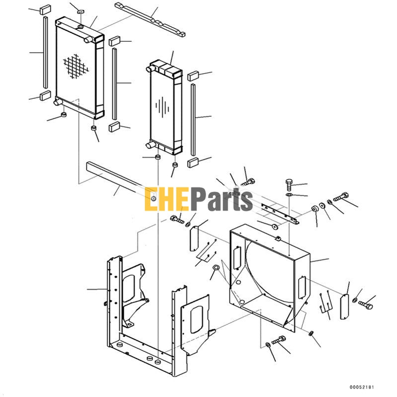 424-03-41111 New Aftermarket Water Tank Radiator Fit For  Komatsu  WA430-6