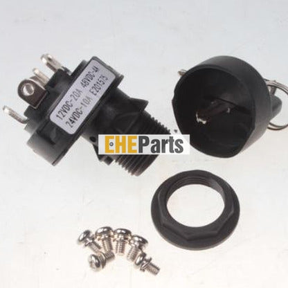 Aftermarket Ignition Switch 4360469, 4360470 For JLG 12VDC-20A 24VDC-10A 48VDC-4A E201575