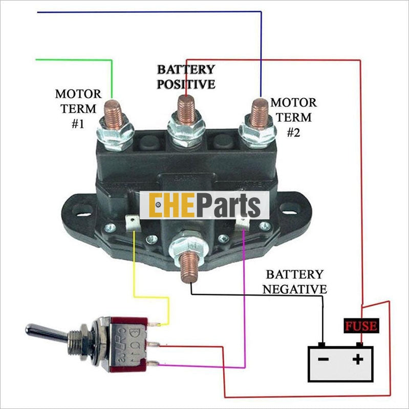 Aftermarket 12 Volt Relay Winch Motor Reversing Solenoid Switch 2141211A51, 2141211A61