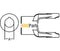 Aftermarket D148016 Implement Yoke Round Bore w/ Keyway & Set Screw for 14 Series Tractor