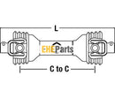 Aftermarket CS12111 Driveline W/ 1 3/8" 6 Spline QD Yokes Fits Land Pride, Lely, and Sitrex Fertilizer Spreaders