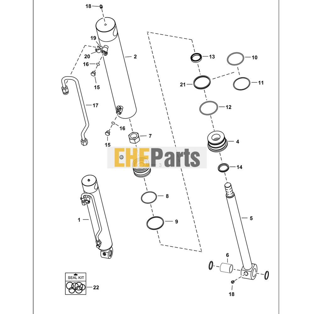 Replacement Tilt Cylinder 7208419 6810233 For Bobcat A300 S220 S250 S300 S330 T250