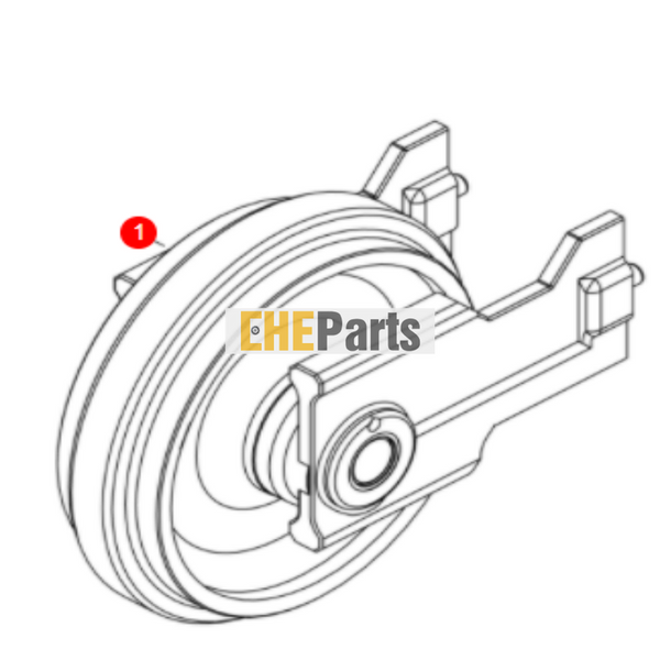 Aftermarket Idler Asmbly 7202053 For Bobcat E45 E50 E55